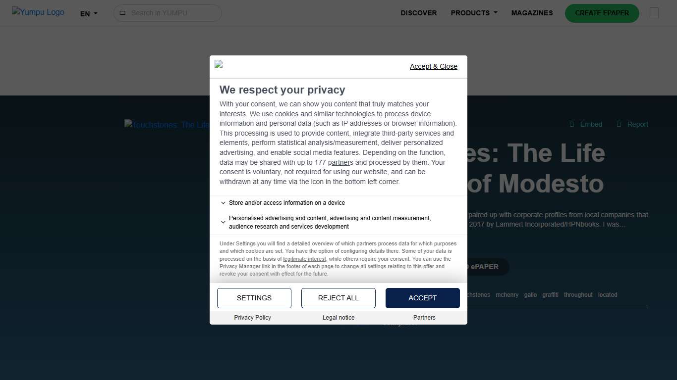 Touchstones: The Life and Times of Modesto