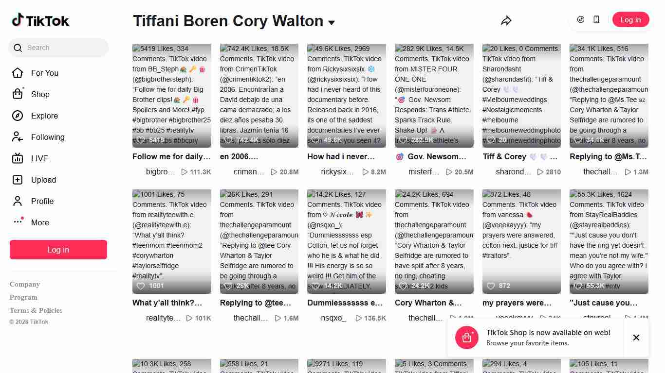 Tiffani Boren Cory Walton | TikTok